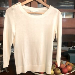 Banana Republic Cream Pullover Sweater PS